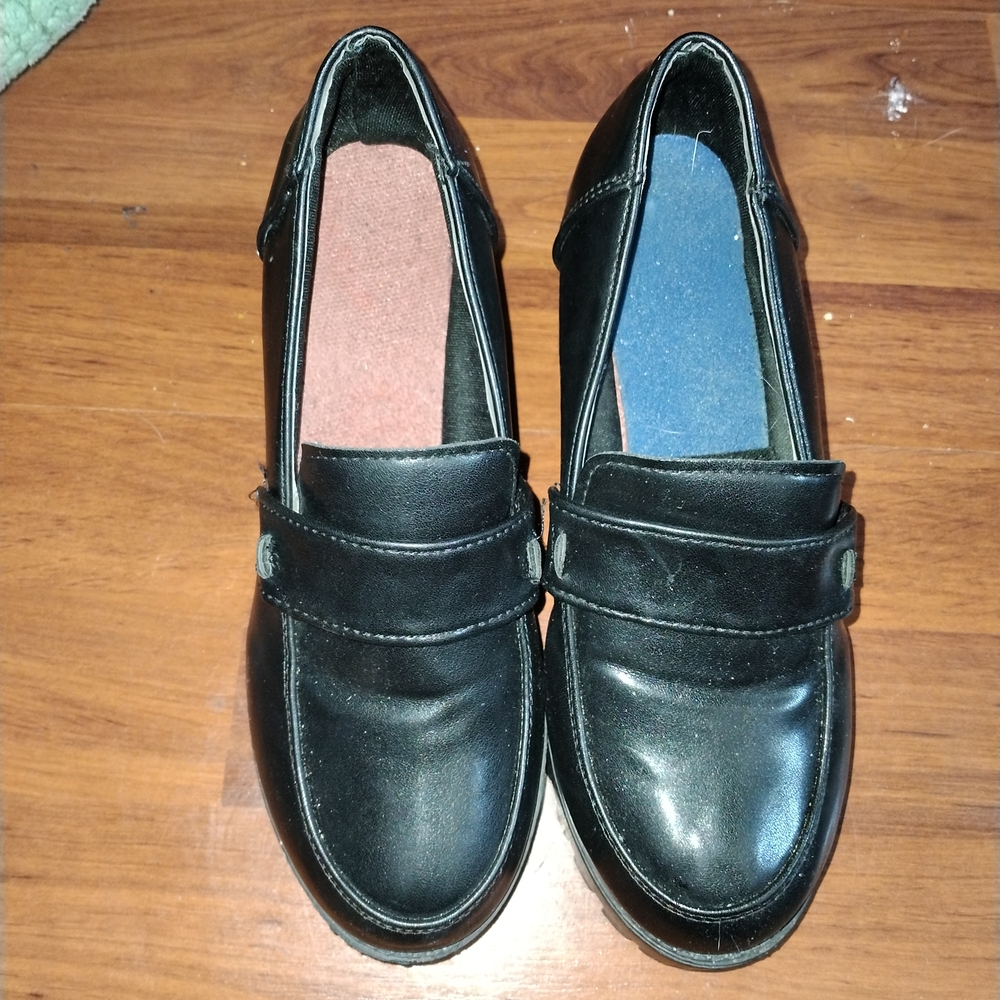 Black Loafers with Colorful Insoles